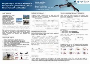 Poster: Pengembangan Simulator Hardware in the Loop untuk Quadrotor dan Aplikasi Sistem Kontrol Model Prediksi