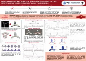Poster: Analisis Hemodinamika Pembuluh Darah Berbasis Dinamika Fluida Komputasional dengan Perangkat Lunak yang Berbeda