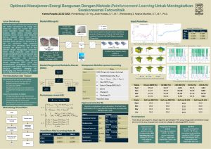 Poster: Optimasi Manajemen Energi Bangunan Dengan Metode Reinforcement Learning Untuk Meningkatkan Swakonsumsi Fotovoltaik