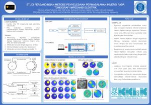Poster: STUDI PERBANDINGAN METODE PENYELESAIAN PERMASALAHAN INVERSI PADA TOMOGRAFI IMPEDANSI ELEKTRIK