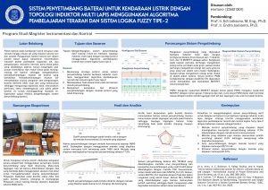 Poster: SISTEM PENYETIMBANG BATERAI UNTUK KENDARAAN LISTRIK DENGAN TOPOLOGI INDUKTOR MULTI LAPIS MENGGUNAKAN ALGORITMA PEMBELAJARAN TERARAH DAN SISTEM LOGIKA FUZZY TIPE-2