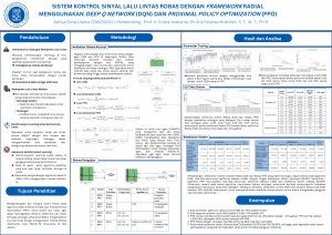 Poster: SISTEM KONTROL SINYAL LALU LINTAS ROBAS DENGAN FRAMEWORK RADIAL MENGGUNAKAN DEEP Q NETWORK (DQN) DAN PROXIMAL POLICY OPTIMIZATION (PPO)