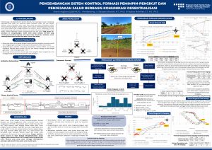 Poster: PENGEMBANGAN SISTEM KONTROL FORMASI PEMIMPIN-PENGIKUT DAN PENGEMBANGAN SISTEM KONTROL FORMASI PEMIMPIN-PENGIKUT DAN PENJEJAKAN JALUR BERBASIS KOMUNIKASI DESENTRALISASI PENJEJAKAN JALUR BERBASIS KOMUNI